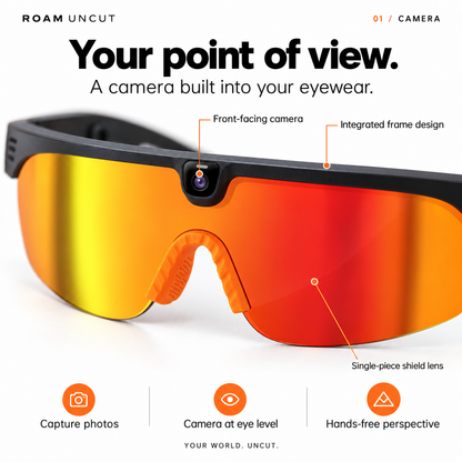 ROAM UNCUT Camera Glasses