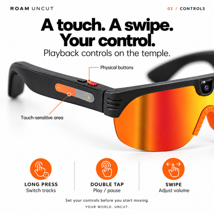 ROAM UNCUT Camera Glasses